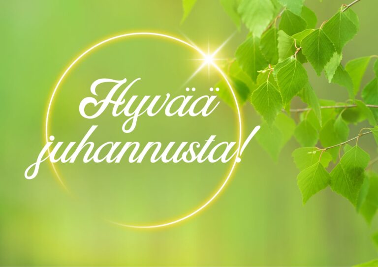 Hyvää juhannusta toivotus.