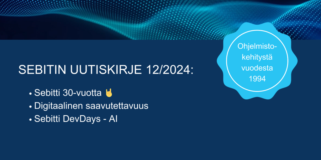 Kooste uutiskirjeiden aiheista.