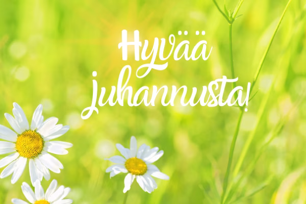 Hyvää juhannusta toivotus.